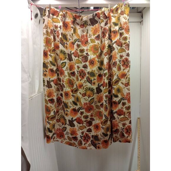 Vintage Dupont 100% linen, groovy pinch pleat curtain panel, please read - Picture 4 of 10